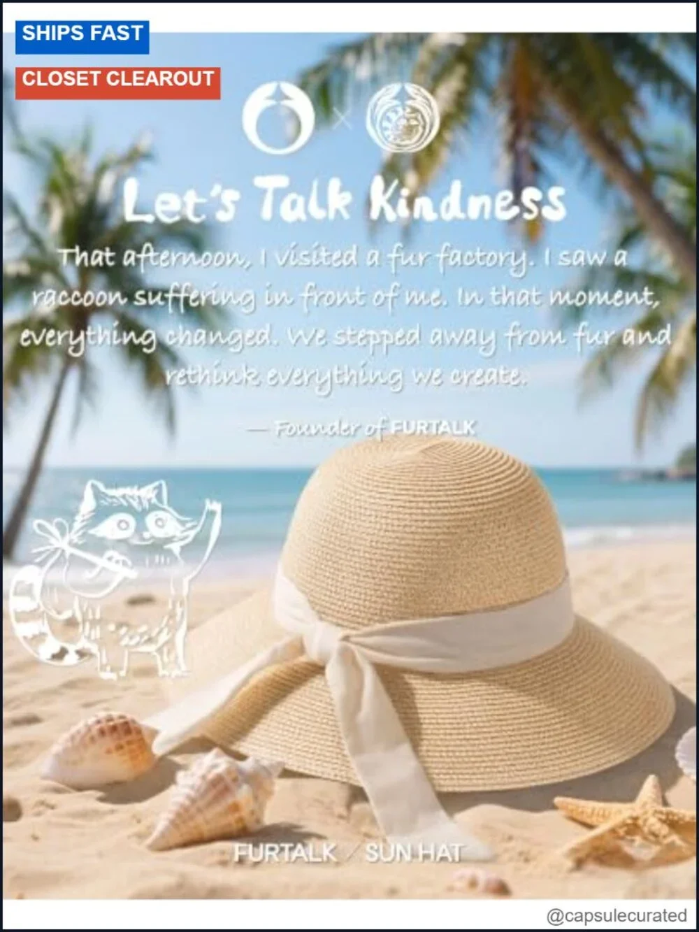 FURTALK Women's Foldable Paper Straw Wide Brim Sun Hat with UV Protection and